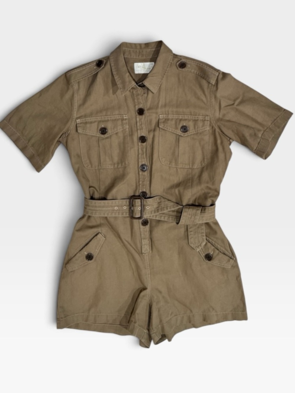 Archive Reissue Heritage Safari Belted Romper by Banana Republic 8 - Picture 4 of 11